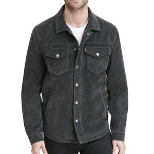 Levi's Trucker Suede Leather Shirt Jacket NWT S